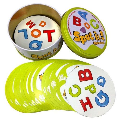G Avec Boîte - Jeu De Société Avec Boîte En Métal, 17styles De Cartes Dobble Avec Boîte En Métal, Rouge Sport Animaux Jr Hip Pour Enfants, Cadeau Vacances Camping