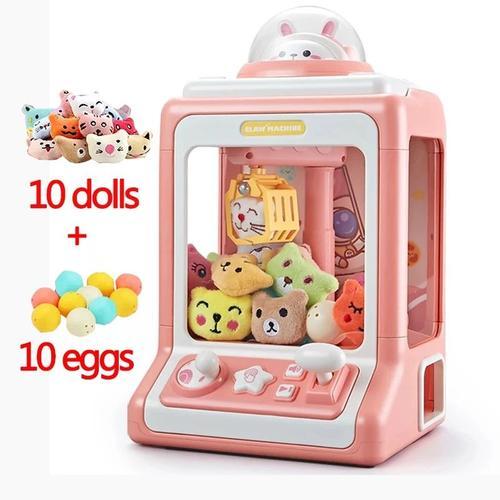 Lapin Rose - Machine À Beurre Automatique Pour Enfants, Jeu À Pièces, Mini Griffe, Machines À Grue, Musique, Cadeaux Jouets Pour La Journée Des Enfants, Bricolage