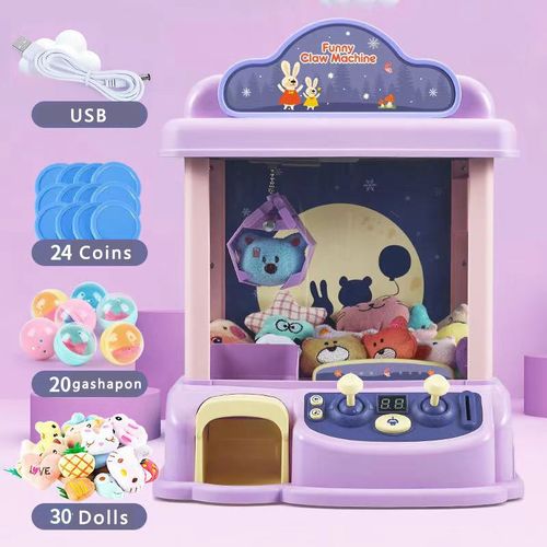 Lapin violet 2 - Machine à beurre pour enfants, Jeu à pièces, Mini griffes, Machines à jouets, Musique, Jouets interactifs pour enfants, Cadeaux'anniversaire, Nouveau