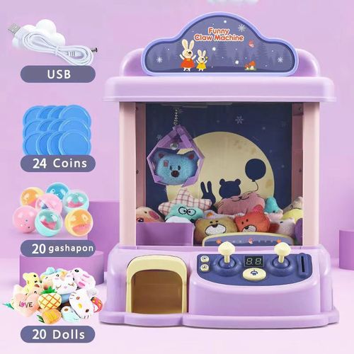 Lapin violet 1 - Machine à beurre pour enfants, Jeu à pièces, Mini griffes, Machines à jouets, Musique, Jouets interactifs pour enfants, Cadeaux'anniversaire, Nouveau