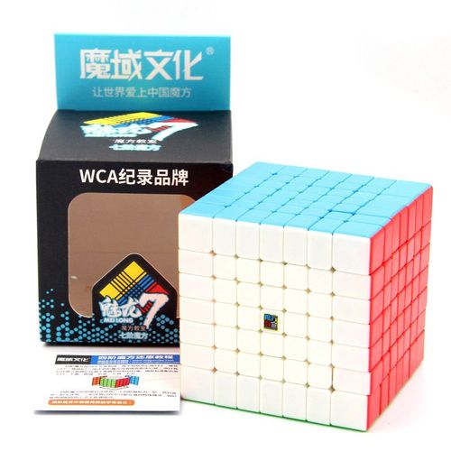 7x7 sans autocollant - Moyu Meilong 6 Magic Speed Cube, Puzzle professionnel sans autocollant, MFJS Meilong 6 souligné Charleroi ever Toys