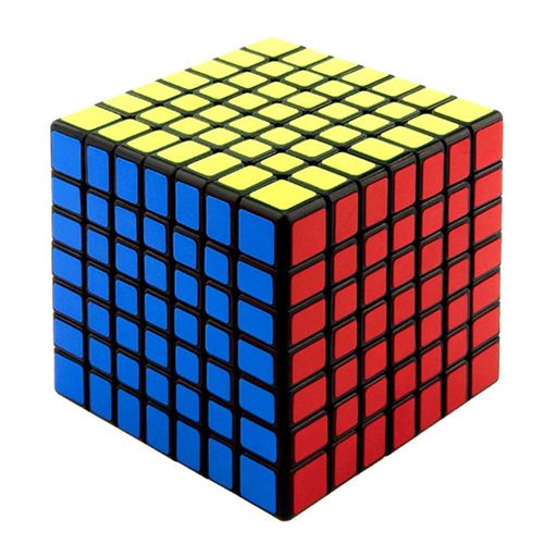 7x7 Noir - MoYu Meilong Speedvineyin Black Sticker Puzzle, Magic Cube, Jouet pour Enfant