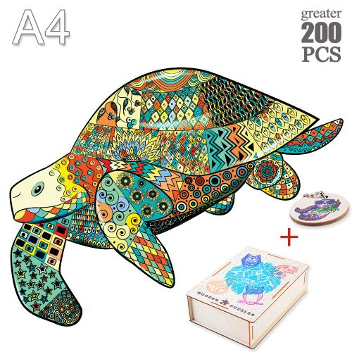 Gui-02-A4 - Mystérieux Puzzles En Bois Chat Perroquet Unique Animaux Forme Puzzle En Bois Jouets Pour Enfants Adultes Bricolage Jeux Éducatifs Cadeaux