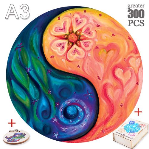 Taichi-14-A3 - Mystérieux Puzzles En Bois Chat Perroquet Unique Animaux Forme Puzzle En Bois Jouets Pour Enfants Adultes Bricolage Jeux Éducatifs Cadeaux