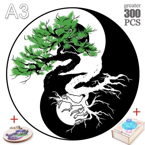 Taichi-15-A3 - Mystérieux Puzzles En Bois Chat Perroquet Unique Animaux Forme Puzzle En Bois Jouets Pour Enfants Adultes Bricolage Jeux Éducatifs Cadeaux