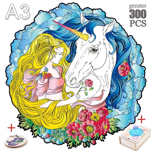 Djs-15-A3 - Mystérieux Puzzles En Bois Chat Perroquet Unique Animaux Forme Puzzle En Bois Jouets Pour Enfants Adultes Bricolage Jeux Éducatifs Cadeaux