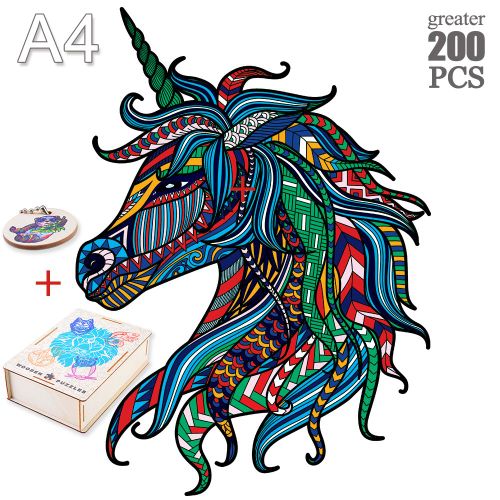 Djs-14-A4 - Mystérieux Puzzles En Bois Chat Perroquet Unique Animaux Forme Puzzle En Bois Jouets Pour Enfants Adultes Bricolage Jeux Éducatifs Cadeaux