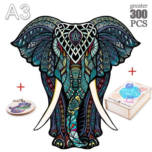 Xiang-16-A3 - Mystérieux Puzzles En Bois Chat Perroquet Unique Animaux Forme Puzzle En Bois Jouets Pour Enfants Adultes Bricolage Jeux Éducatifs Cadeaux