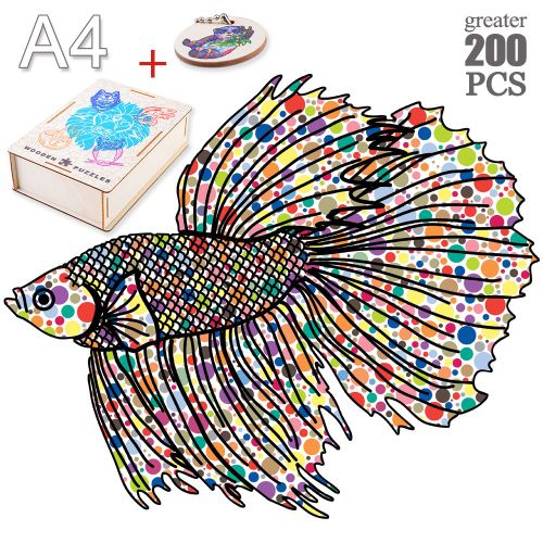 Yu-07-A4 - Mystérieux Puzzles En Bois Chat Perroquet Unique Animaux Forme Puzzle En Bois Jouets Pour Enfants Adultes Bricolage Jeux Éducatifs Cadeaux