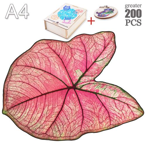 Zhiwu-02-A4 - Mystérieux Puzzles En Bois Chat Perroquet Unique Animaux Forme Puzzle En Bois Jouets Pour Enfants Adultes Bricolage Jeux Éducatifs Cadeaux