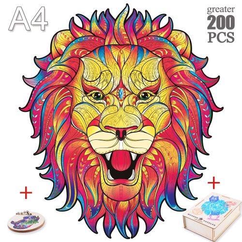 Sz-46-A4 - Mystérieux Puzzles En Bois Chat Perroquet Unique Animaux Forme Puzzle En Bois Jouets Pour Enfants Adultes Bricolage Jeux Éducatifs Cadeaux