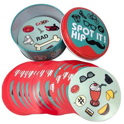 B Hip Hop - Jeux De Société Dobble Spot Pour Enfants, Carte Éducative Classique, Hip Hop, Animal, Vacances, Fête À La Maison, Drôle, Cadeau Pour Enfants, 83mm