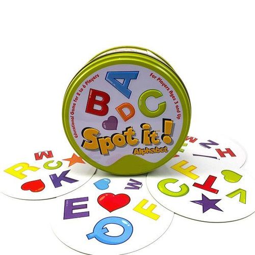 Alphabet G - Jeux De Société Pour Enfants, 83mm, Carte D'éducation Classique, Série De Noël, Animal Hip-Hop, Jeu De Dobble Pour Vacances À La Maison, Fête, Amusant