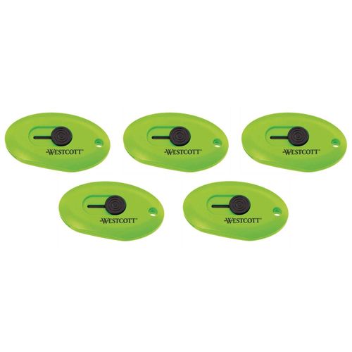 Westcott Lot De 3 Mini-Cutters Céramique Lame 31 Mm Vert