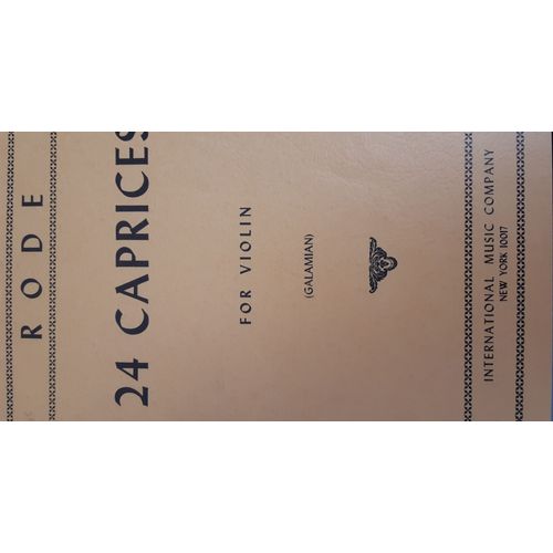 24 Caprices De Rode Pour Violon