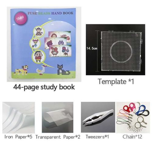 Outil Et Livre - Perles Hama 5mm, 1000 Pièces/Paquet, Puzzle 3d, Jouets Éducatifs, Puzzle, 48 Couleurs, Perles Pour Enfants