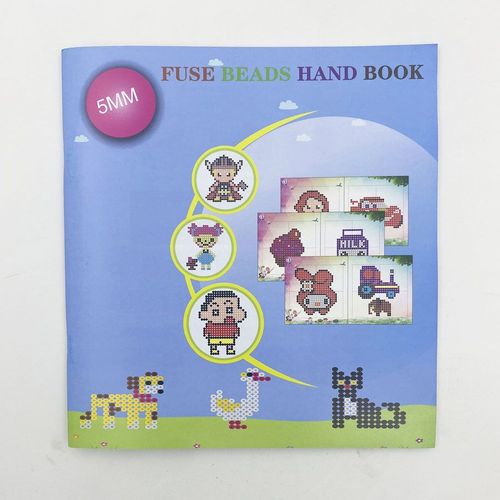 Livre - Perles Hama Pour Enfants, 5mm, 1000 Pièces, Noir, Blanc, Gris, Bleu, Vert, Violet, Fusible En Fer, Puzzle, Bricolage, Cadeau Artistique, Jouet Pour Enfants