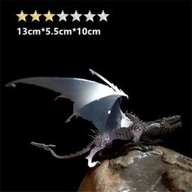 Dragon De Glace - Puzzle 3d En Métal Style Animal, Kits De Jeux En Acier Warcraft, Assemblage De Jouets Éducatifs Détachables, Cadeaux Pour Enfants