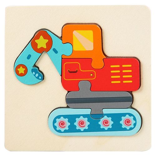 Pelle - Puzzle 3d En Bois Pour Bébés, Jouets Éducatifs Montessori Pour Enfants En Bas Âge, Dinosaure, Animal