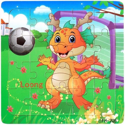 Puzzle 3d Montessori Pour Enfants, 20 Pièces, Véhicule Animal De Dessin Animé, Jeu De Puzzle En Bois, Jouets Éducatifs'apprentissage Précoce, Nouvelle Collection