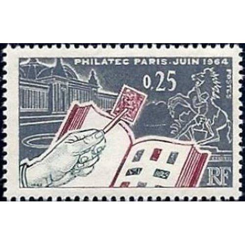 Timbre France Oblitéré Philatec 1964 À Paris 0.25 Yt 1403