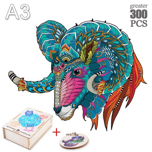 Yang-15-A3 - Puzzle Animal En Bois Pour Adultes Et Enfants, Jeux Interactifs De Décompression, Bricolage, Tortue, Chien, Renard, Cadeaux'anniversaire