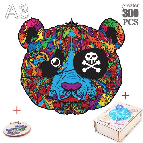 Xiong-09-A3 - Puzzle Animal En Bois Pour Adultes Et Enfants, Jeux Interactifs De Décompression, Bricolage, Tortue, Chien, Renard, Cadeaux'anniversaire
