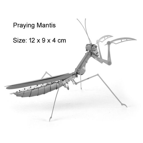 Mante - Puzzle 3d En Métal À Assembler, Insectes Métalliques, Modèle Libellule, Scorpion, Tartule, Cerf, Coccinelle, Jouets Pour Enfants, Cadeau Pour Adultes