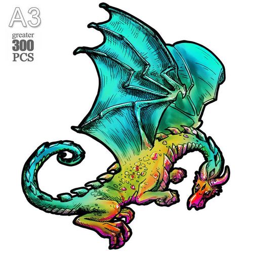 Long-30-A3 - Puzzle Animal En Bois Pour Adultes Et Enfants, 300 Pièces, Tortue Mystérieuse, Cadeau De Vacances, Jeux Interactifs, Jouet En Bois