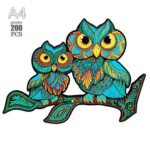 Mty-63-A4 - Puzzle Animal En Bois Pour Adultes Et Enfants, 300 Pièces, Tortue Mystérieuse, Cadeau De Vacances, Jeux Interactifs, Jouet En Bois
