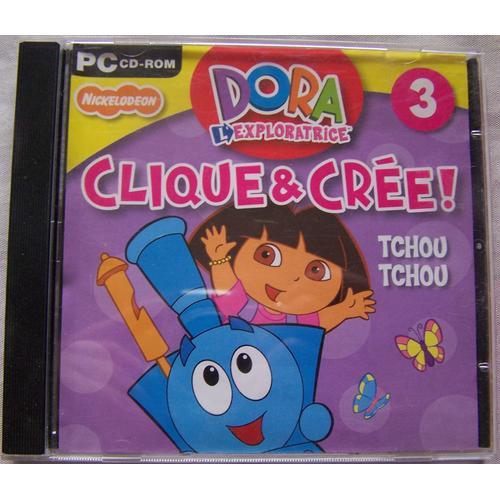 Cd Rom Pc Dora L'exploratrice 3. Clique & Crée! Tchou Tchou.