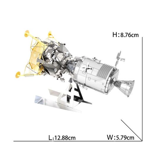 Module Lunaire Apollo - Puzzle 3d En Métal Pour Adulte, Avion, Chasseur U2, Bombardier P51, Mustang, Vaisseau Spatial, Apollo Lander, Nouvelle Couleur, B-24