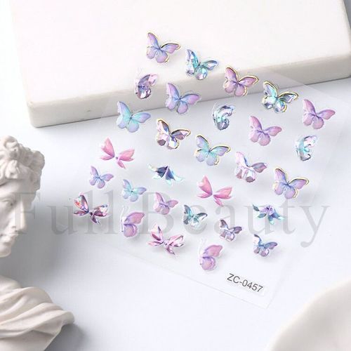 Autocollants Pour Ongles En Gel Papillon Nickel ¿¿ 5d",Conception De Gemme Laser Aurora,Curseurs Kle De Rotterdam Pour N64,D¿¿Calcomanies En Relief ¿¿L¿¿Gantes,"D¿¿Cor De Manucure - Type Zc-0457 