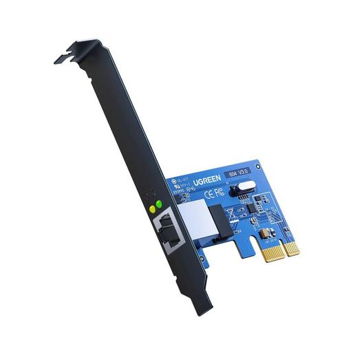 UGREEN Carte Réseau PCI Express Gigabit Ethernet à 1000 Mbps PCIe RJ45 LAN Adaptateur pour PC