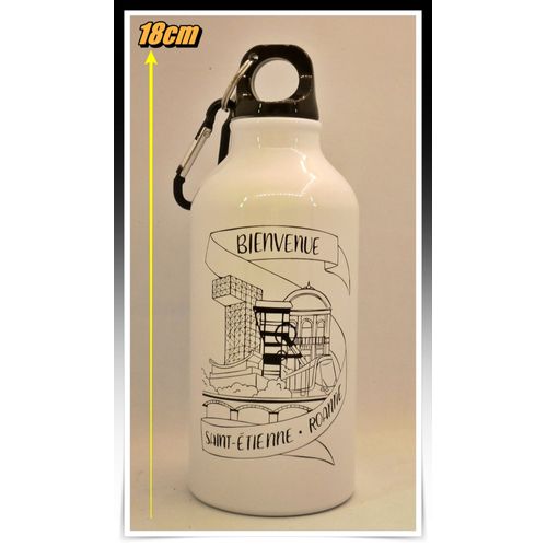 Bouteille Gobelet 50cl Avec Accroche - Bievenue Saint Etienne - Roanne