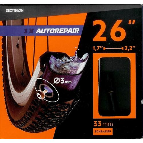 CHAMBRE A AIR 26x1,7/2,2 SCHRADER AUTO REPARANTE - Decathlon