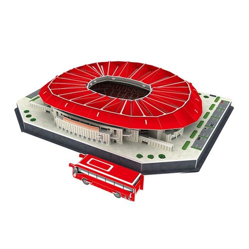 Wanda-Metropolitano - Puzzle 3d Classique Pour Enfants, Stade De Football Mondial, Terrain De Jeu De Football Européen, Modèle De Construction Assemblé, Jouets De Bricolage
