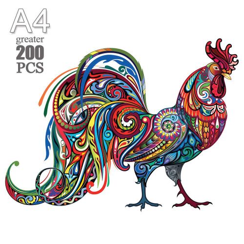 Ji-04-A4 - Puzzle Animal En Bois Pour Adultes Et Enfants, 300 Pièces, Tortue Mystérieuse, Cadeau De Vacances, Jeux Interactifs, Jouet En Bois