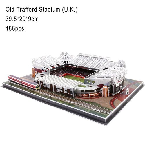 Stade Old Trafford - Puzzle 3d Classique Pour Enfants, Stade De Football Mondial, Terrain De Jeu De Football Européen, Modèle De Construction Assemblé, Jouets De Bricolage