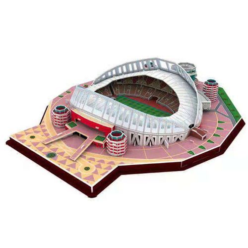 Doha, Qatar - Puzzle 3d Classique Pour Enfants, Stade De Football Mondial, Terrain De Jeu De Football Européen, Modèle De Construction Assemblé, Jouets De Bricolage