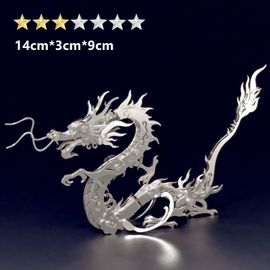 Dragon - Puzzle 3d En Métal Style Animal, Kits De Jeux En Acier Warcraft, Assemblage De Jouets Éducatifs Détachables, Cadeaux Pour Enfants