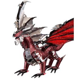 Puzzle 3d En Métal, 2019 Pièces, Le Modèle De Dragon Noir À Assembler, Découpé Au Laser, Décoration De Bureau, Cadeau Pour Enfants