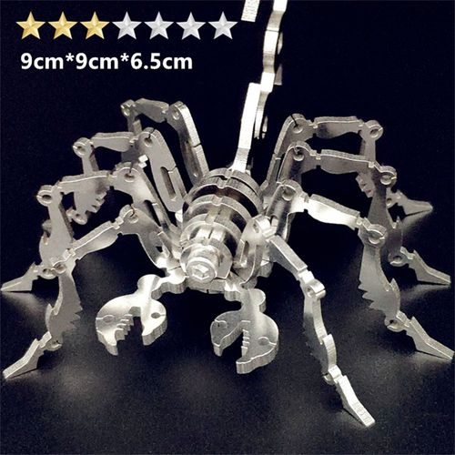 Petit Scorpion - Puzzle 3d En Métal Style Animal, Kits De Jeux En Acier Warcraft, Assemblage De Jouets Éducatifs Détachables, Cadeaux Pour Enfants