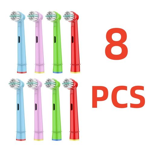 T¿ºtes De Brosse ¿¿ Dents De Rechange Pour Enfants",8 Pi¿¿Ces,Compatibles Avec Oral B Eb-10a Pro-¿¿Tapes De Sant¿¿,Brosse ¿¿ Dents ¿¿Lectrique,"Soins Bucco-Dentaires - Type 8 Pcs Kids Eb10a
