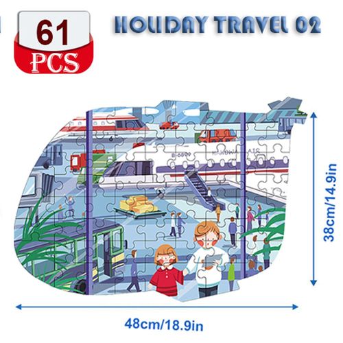 1010 sans boîte - Puzzle Dinosaure Pour Enfants, Jouet Éducatif, Ville, Formes D'animaux, Cadeaux De Noël