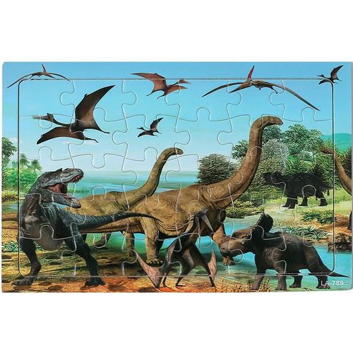 Puzzle Dinosaure Jurassique En Bois, 4 Styles, Jouet Éducatif De Noël Pour Enfants'âge Préscolaire, Dessins Animés