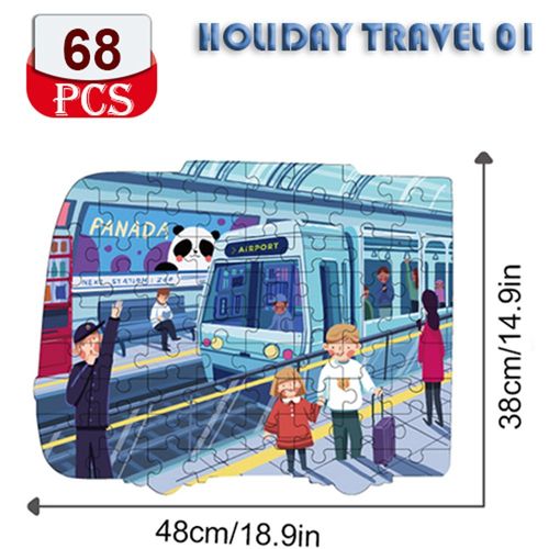 1009 Pas De Boîte - Puzzle Dinosaure Pour Enfants, Jouet Éducatif, Ville, Formes D'animaux, Cadeaux De Noël
