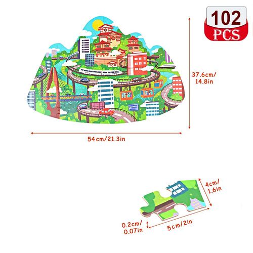 1005 pas de boite - Puzzle Dinosaure Pour Enfants, Jouet Éducatif, Ville, Formes D'animaux, Cadeaux De Noël