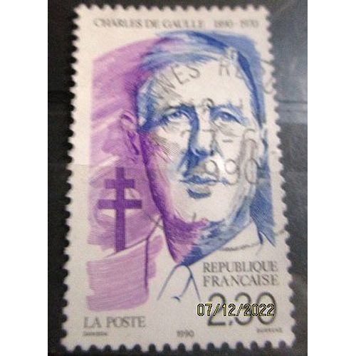 1990. F2634: Cinquantenaire De La Naissance Du Général De Gaulle.
