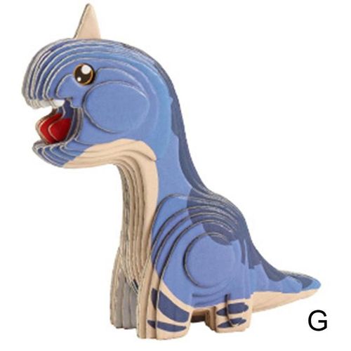 Puzzle En Papier 3d Dinosaure Montessori Pour Enfants, Jouets Éducatifs, Drôle, Assemblage Manuel, Modèle Tridimensionnel Pour Garçons Et Filles